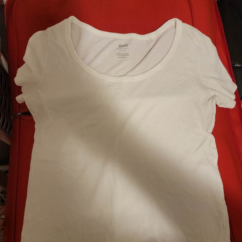 Women's White Basic Tee
